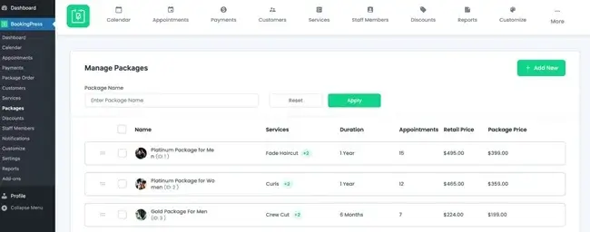 Sell-services-and-time-in-packages