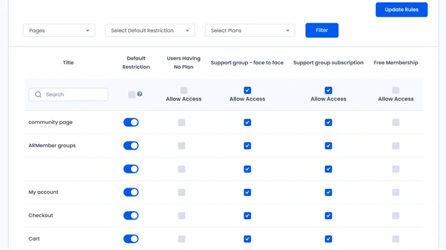 content-restriction-options-ARMember