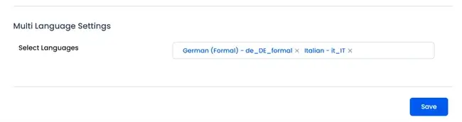 ARMember → General Settings → Multi Language Settings