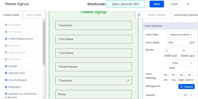 create-a-new-sign-up-form