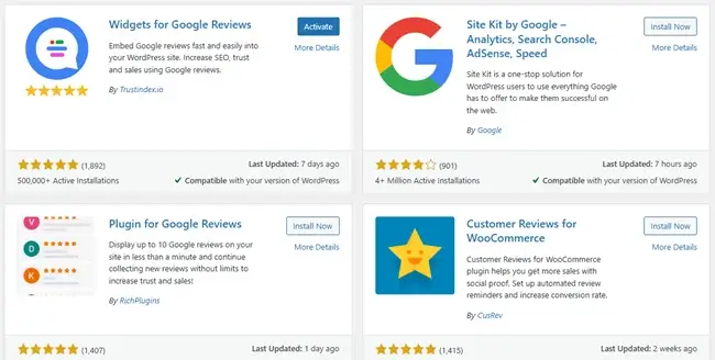 Use-a-Google-Reviews-Plugin