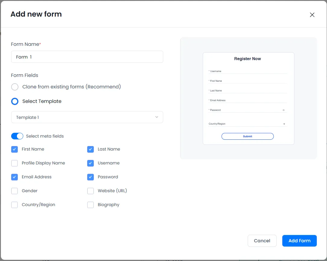 ARMember_form_Templates