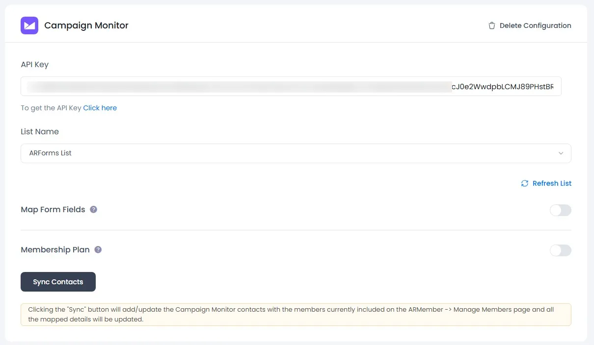 ARMember Campaign Monitor
