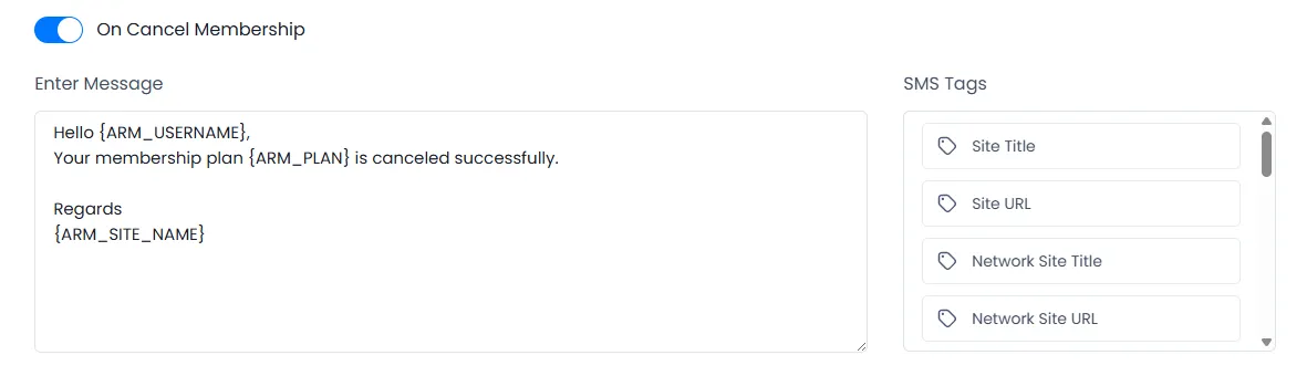 Notification on plan cancel