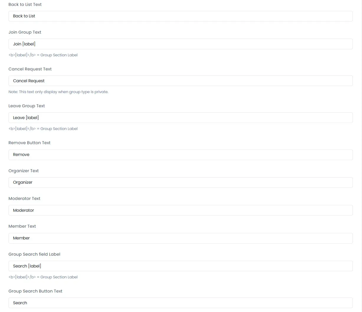 group fields community