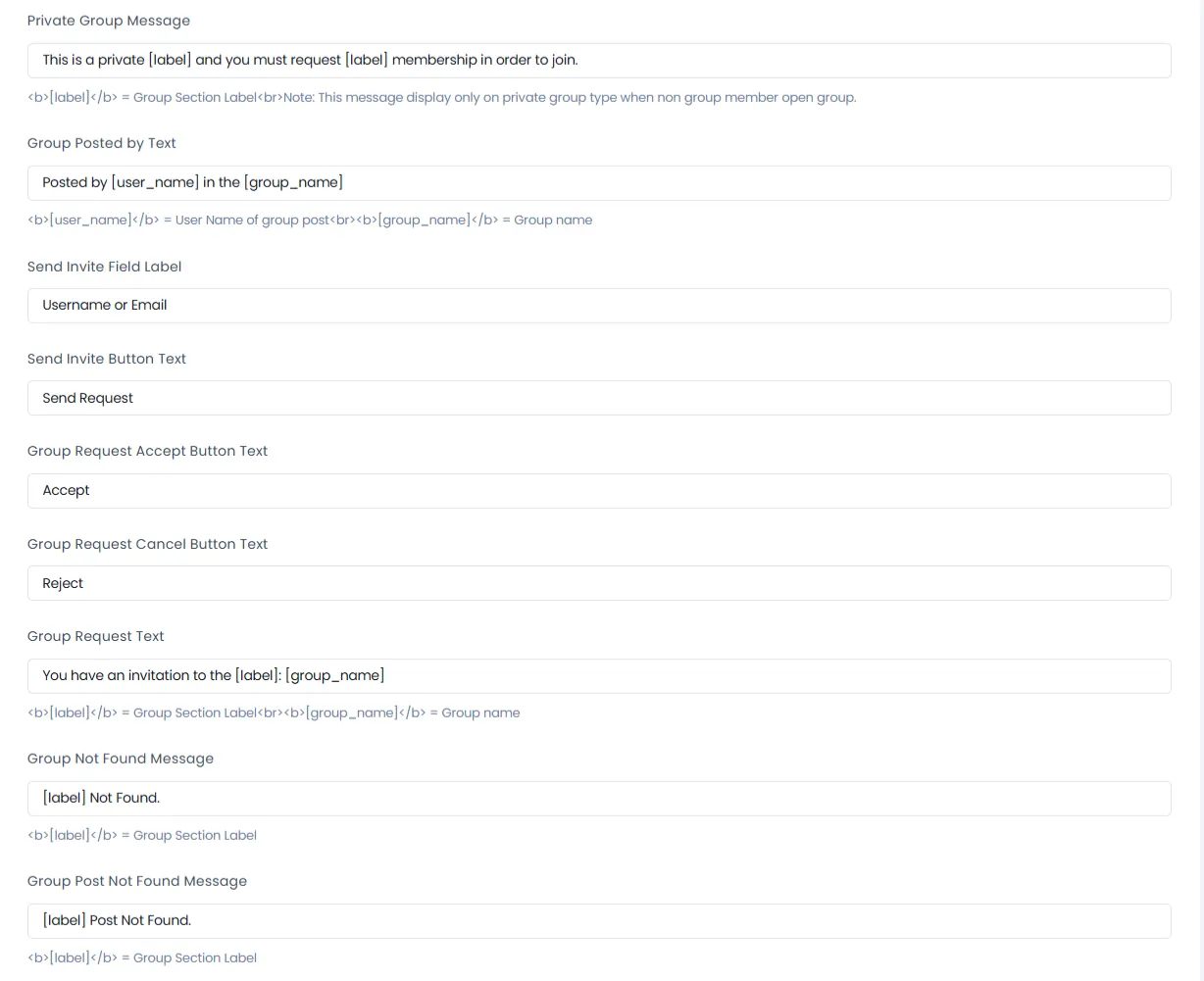 group fields community