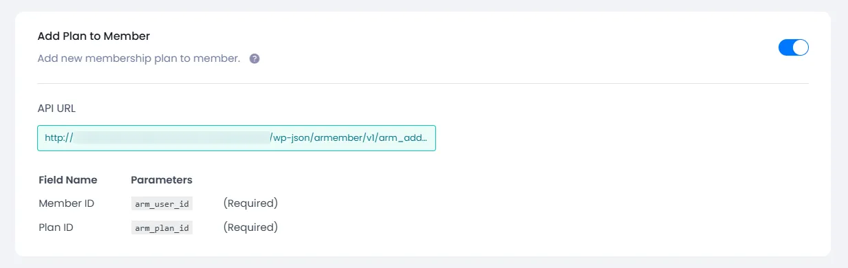API Service Add Plan to Member API Service Add Plan to Member