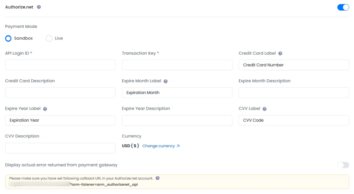 Support to Popular Payment Gateways