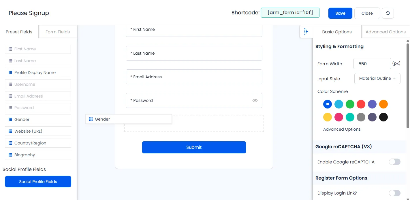 Build Forms Visually