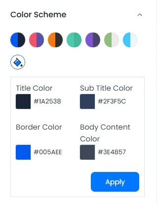 ARMember Profile Template color setting