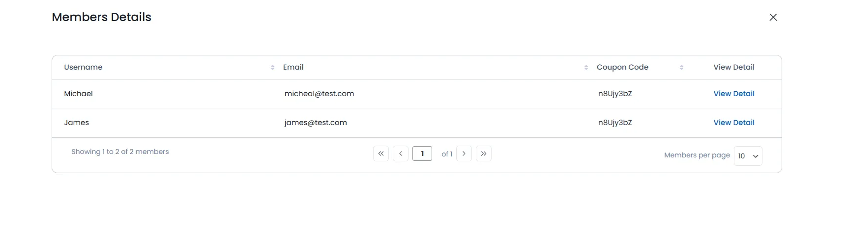 ARMember - List of Membes who used that Coupon ARMember - List of Membes who used that Coupon