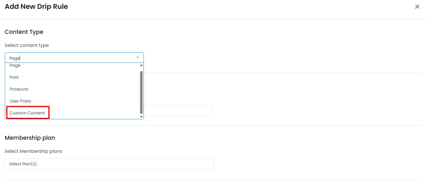 ARMember_custom_drip_rule