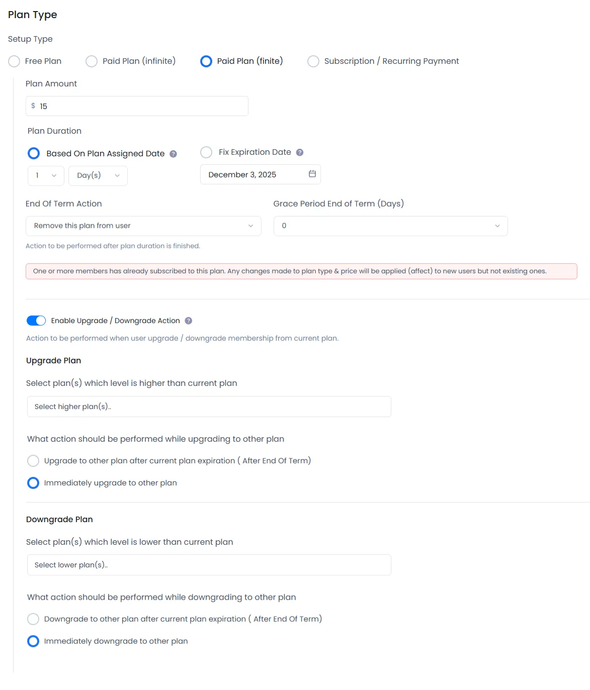 Proration on Finite Pro-Rata Finite
