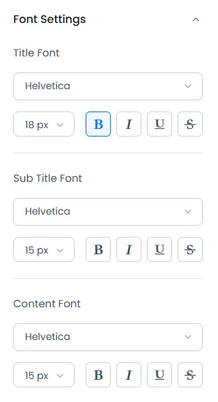 ARMember profile font settings