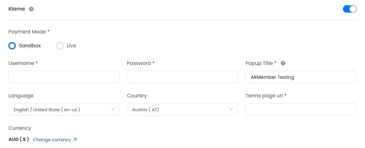 Configure Payments in Setup