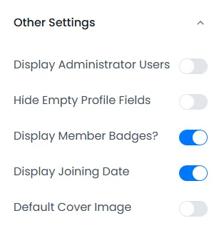 ARMember profile other settings