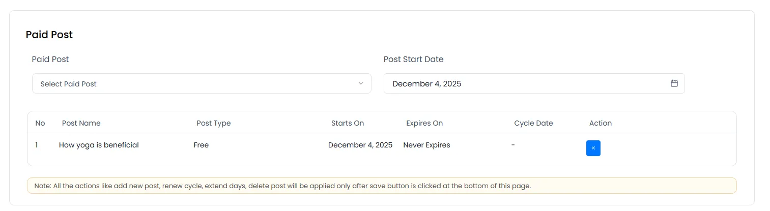 ARMember Paid Post at Front-End side ARMember Paid Post Assign
