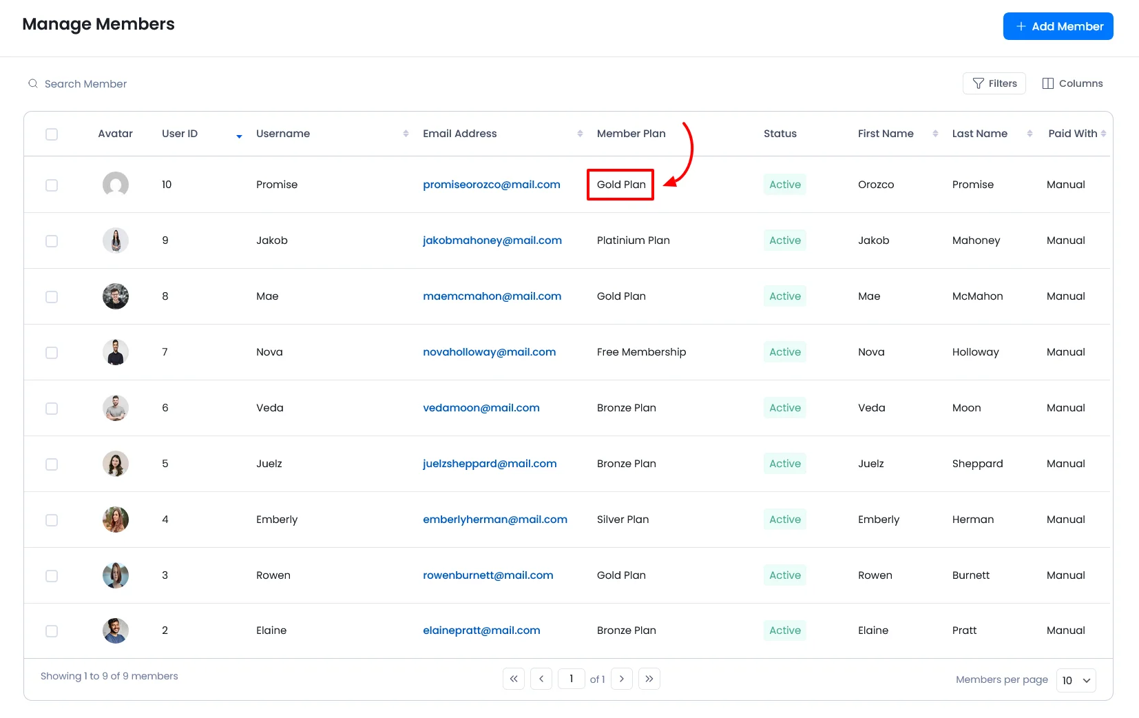 ARMember Single Membership Plan