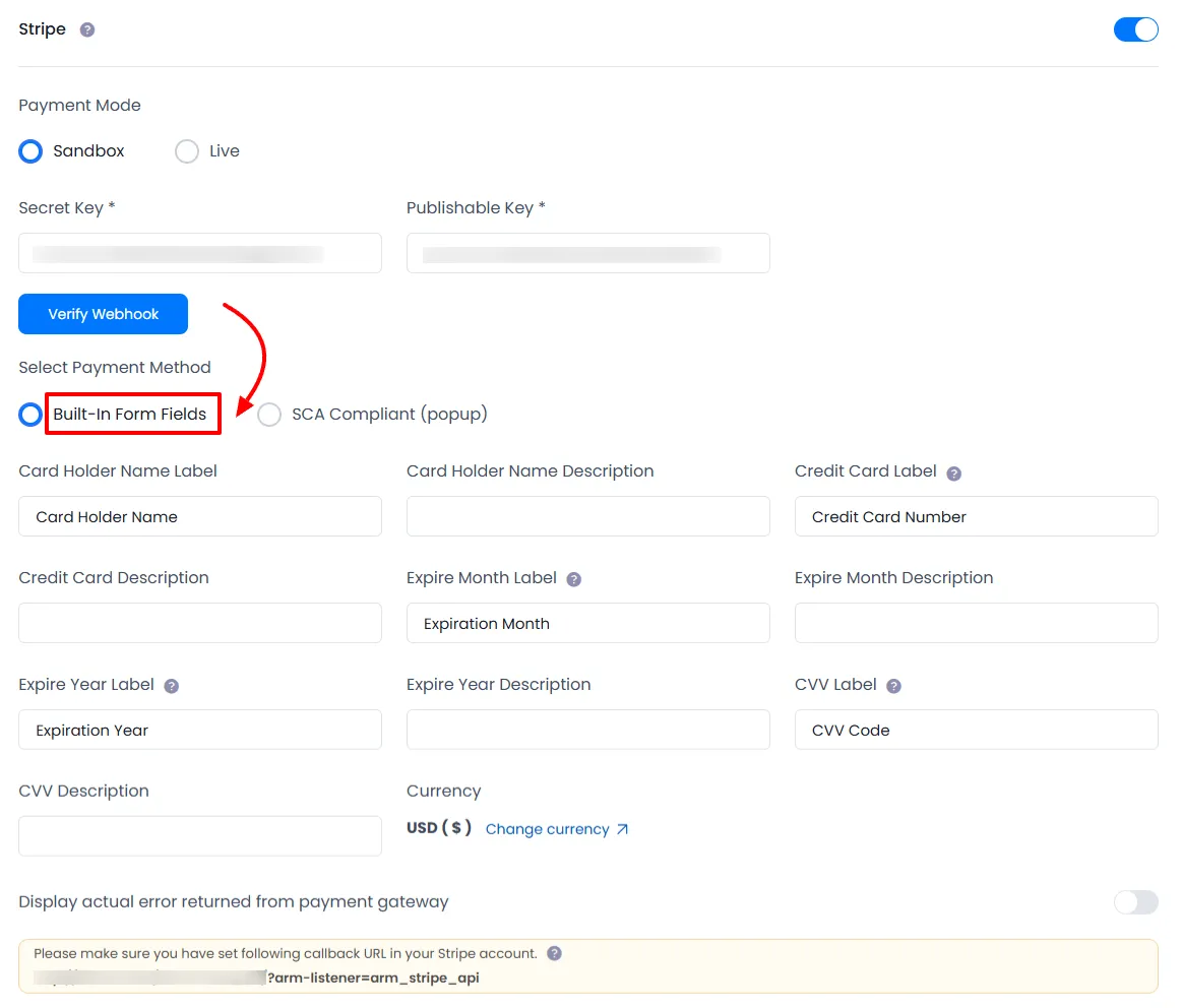 ARMember General Settings ( Payment Gateways )