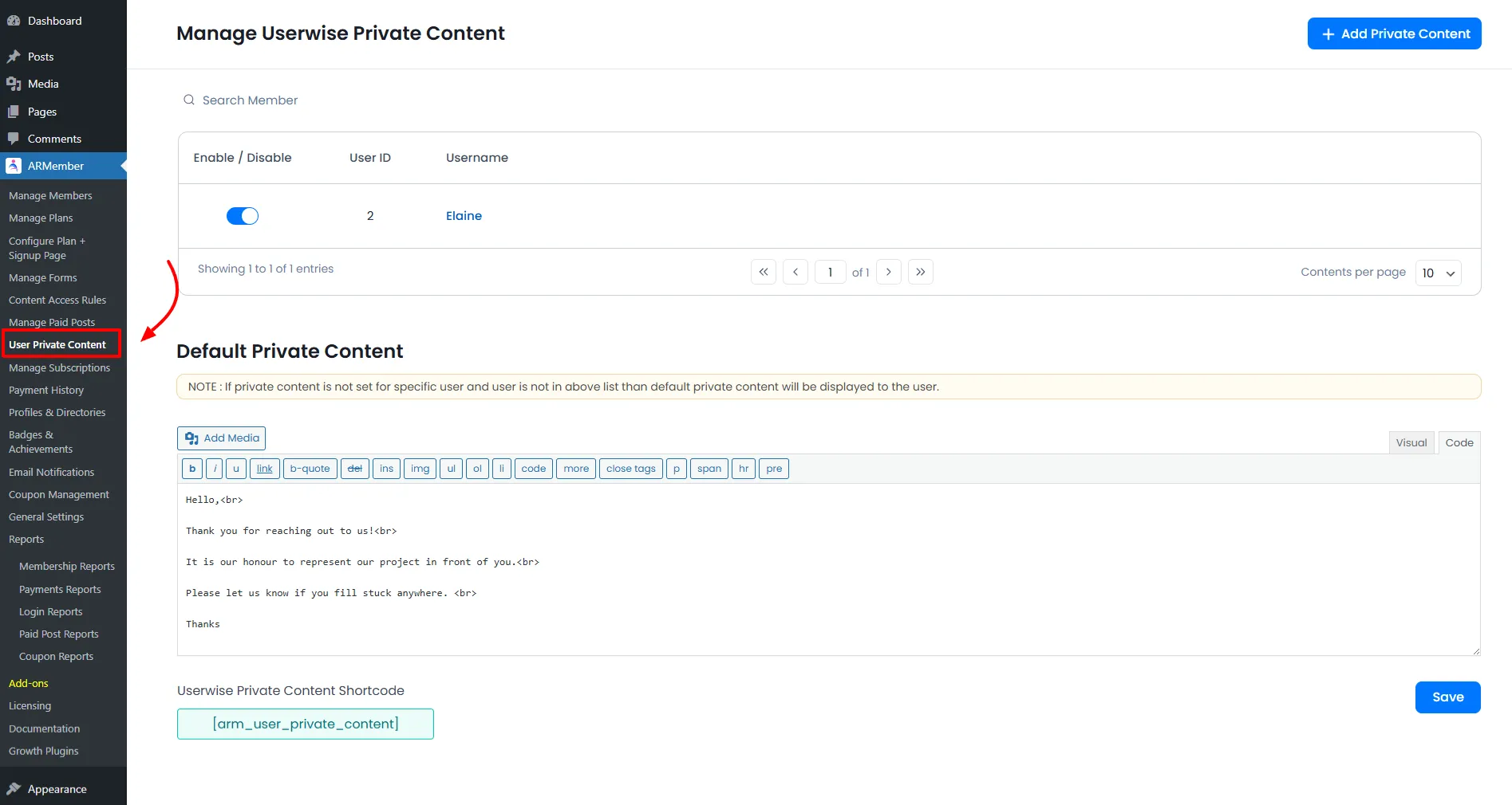 ARM_user_private_content_admin_panel