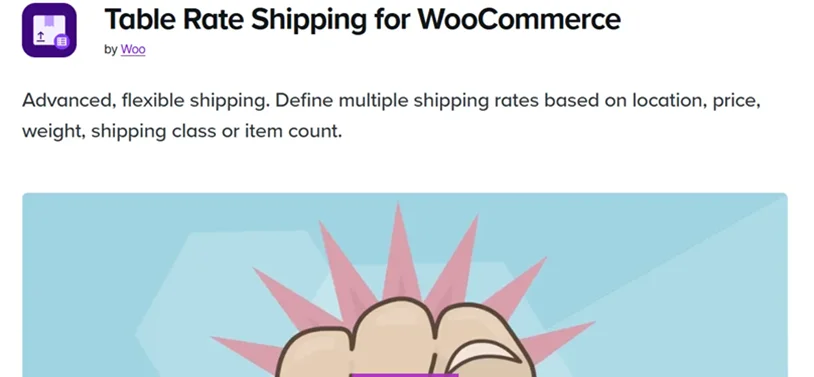 woocommerce table rate shipping