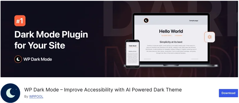 wp dark mode plugin
