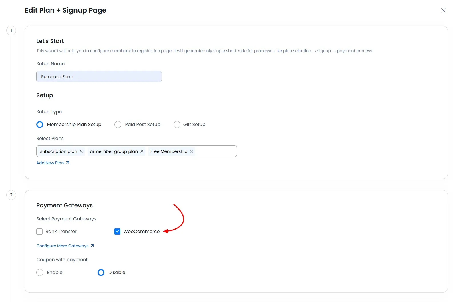 ARMember General Settings ( Payment Gateways ) ARMember General Settings ( WooCommerce Payment Gateways )