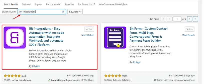 install bit integrations