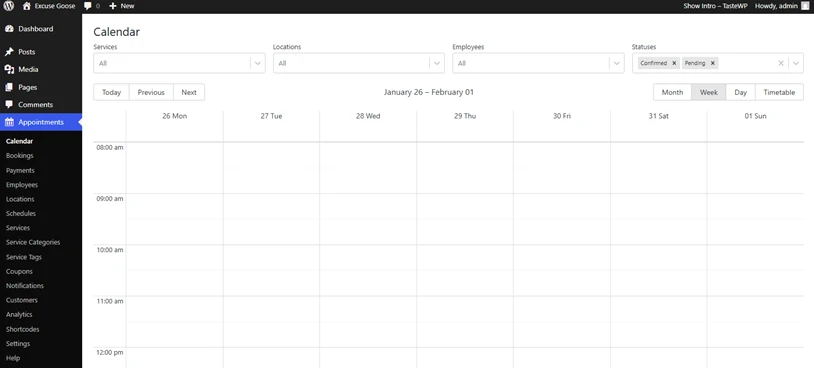 MotoPress Appointment Booking Calendar