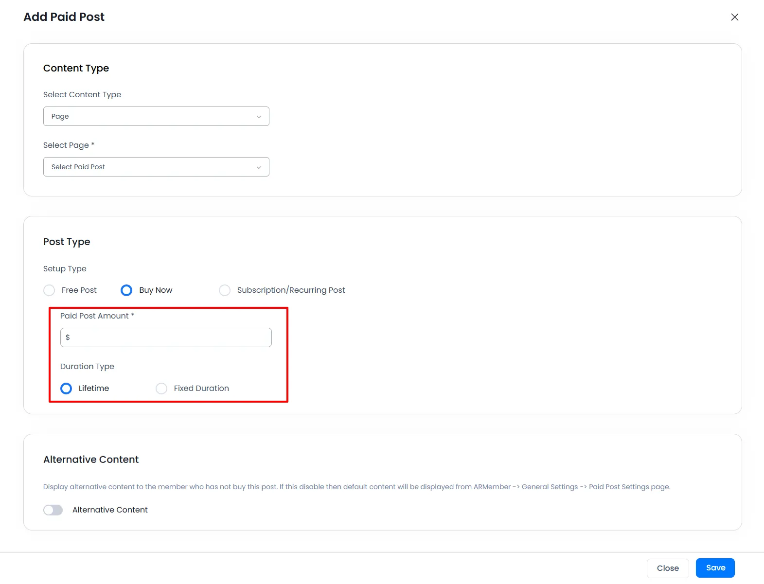 ARMember_lifetime_plan