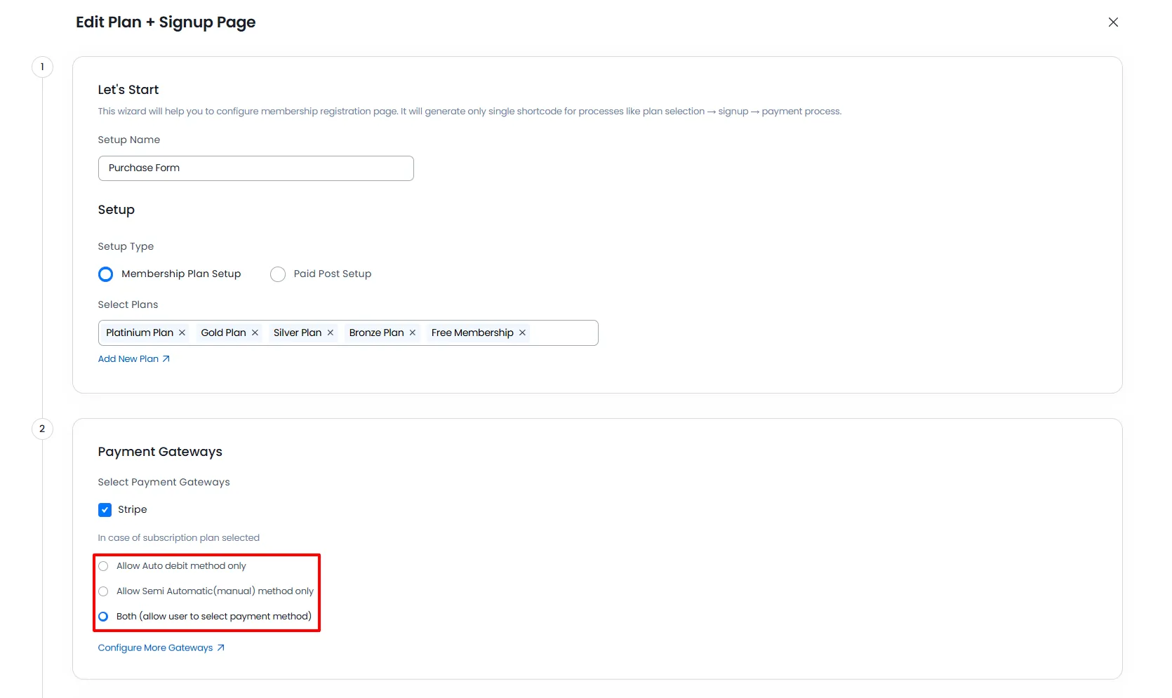 ARMember Payment Methods