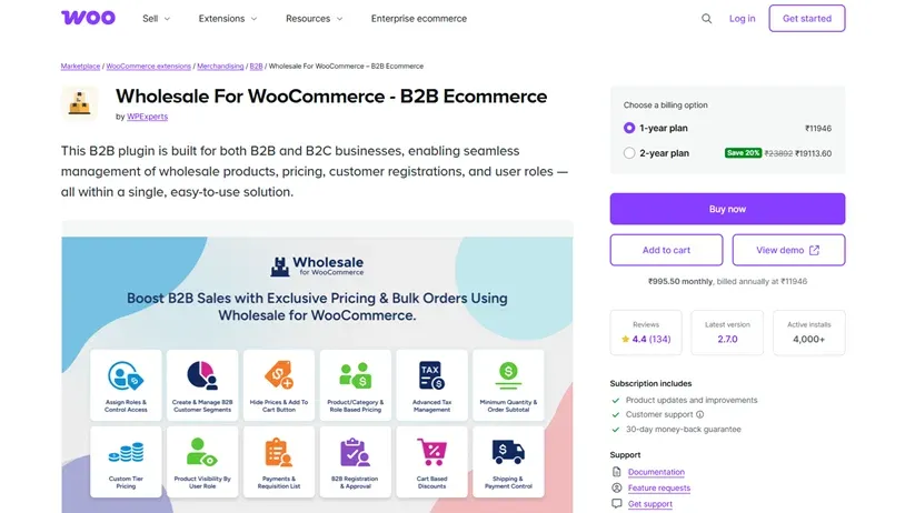 Wholesale for WooCommerce Plugin