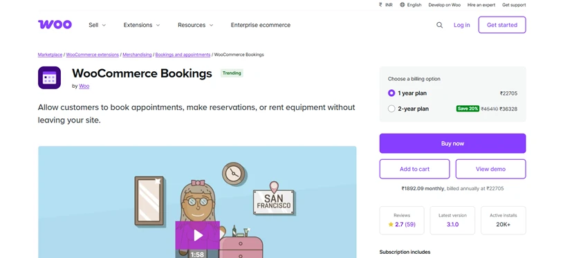 WooCommerce Booking