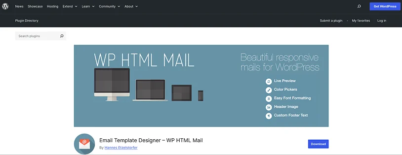 wp html mail