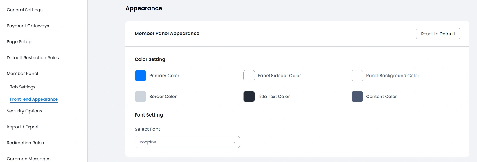 ARMember Customize Member Panel