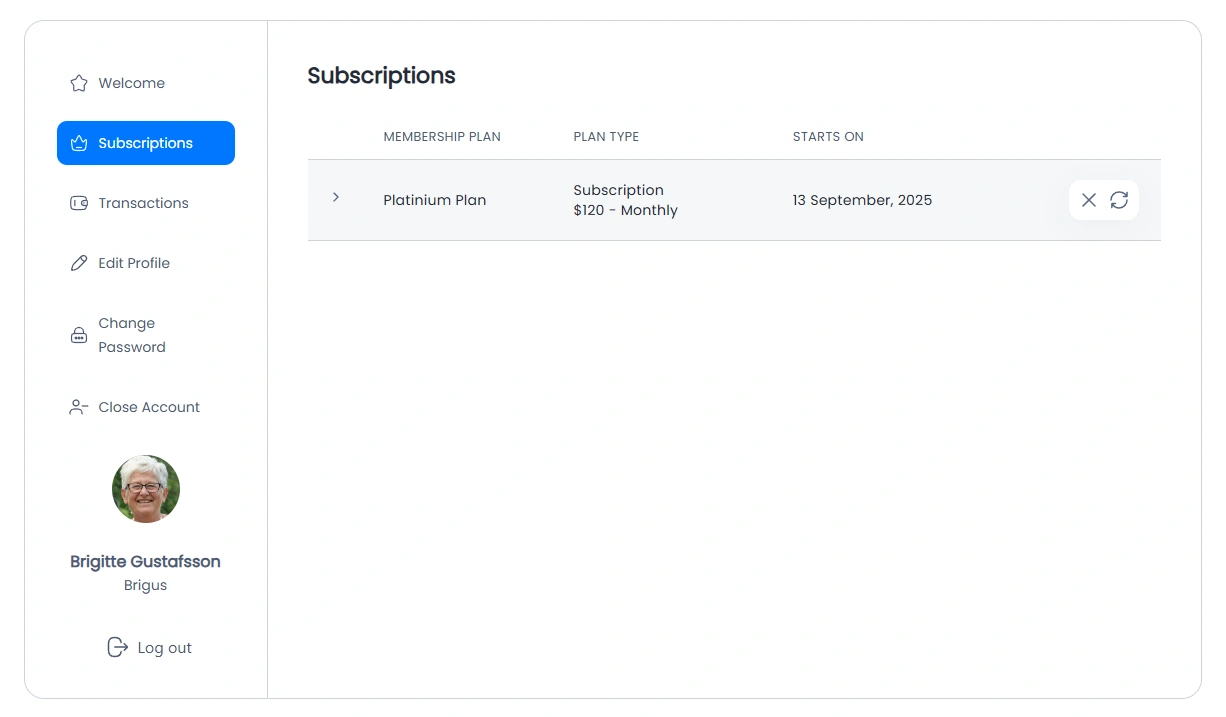 ARMember Front-end View