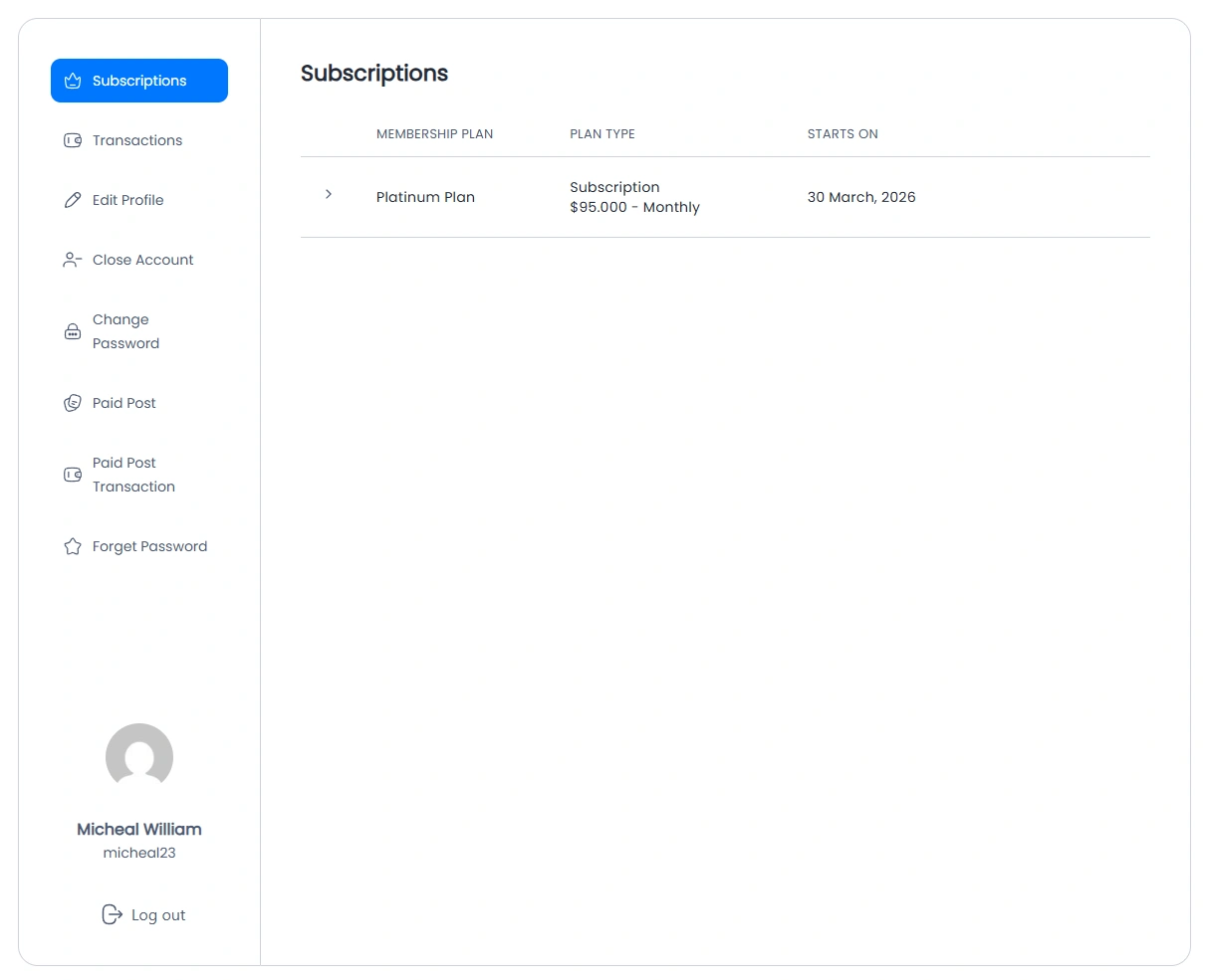 ARMember Front-end View
