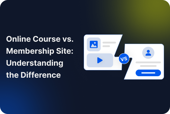 online course vs membership site