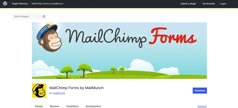 mailchimp forms by mail munch