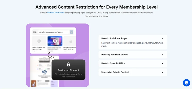 content restriction