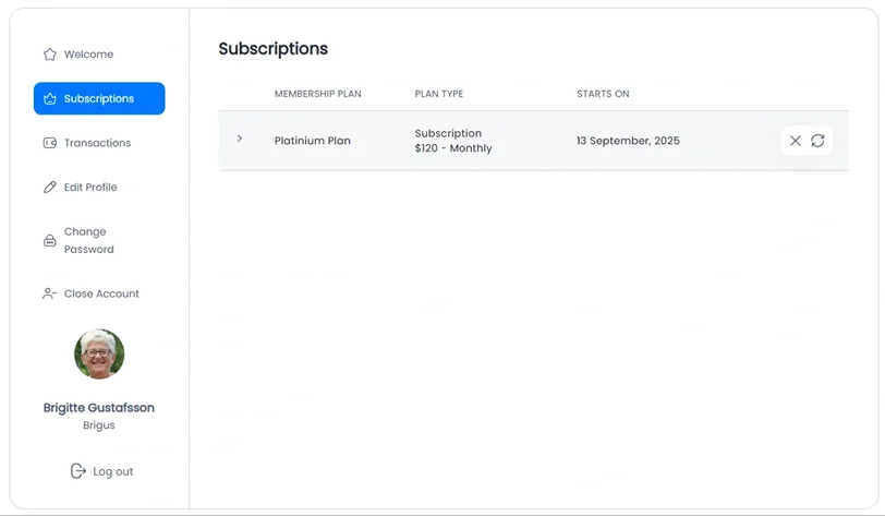 see your subscription plan