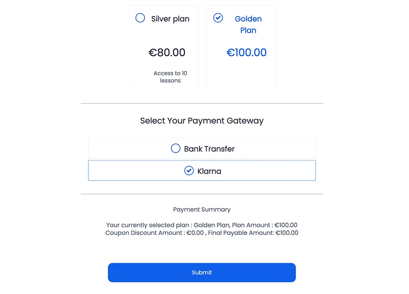 test payment gateway