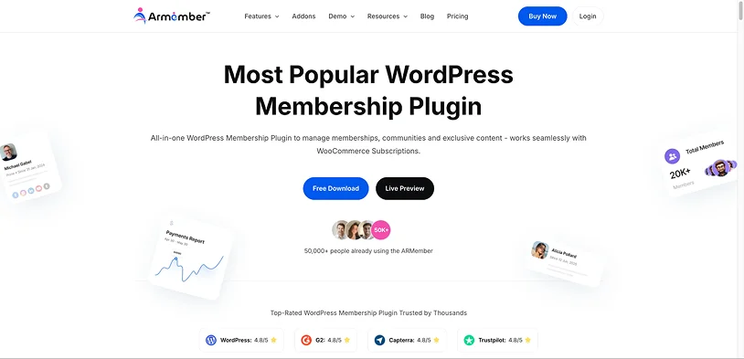 ARMember plugin