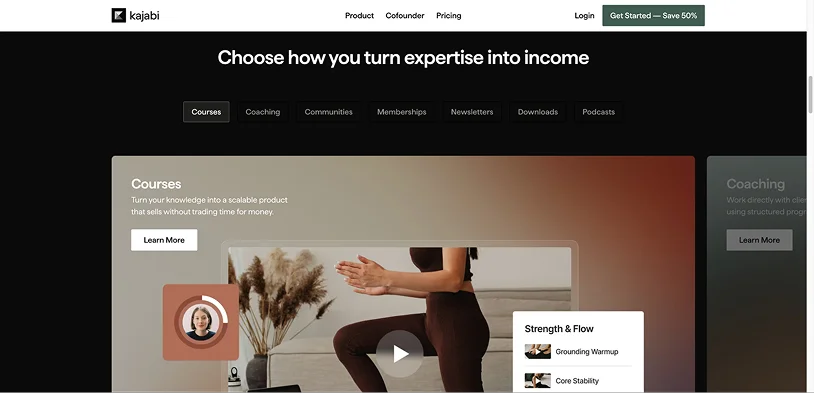 Kajabi website