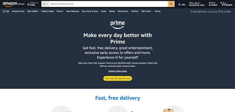 amazon prime membership
