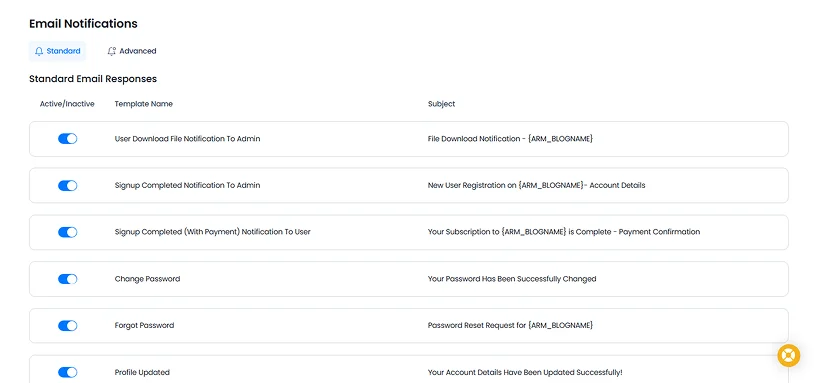 set up member communication automatic