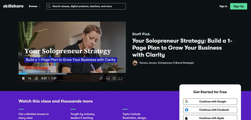 skillshare video tutorials