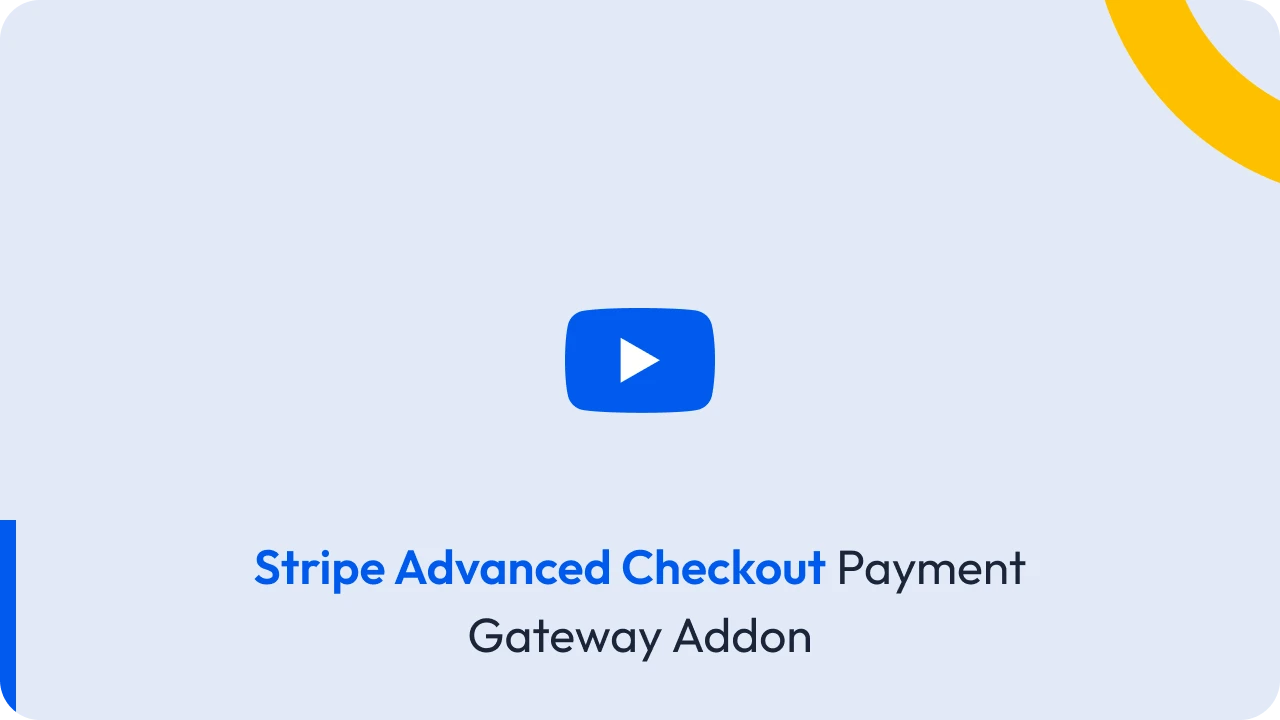 Stripe Advanced Checkout