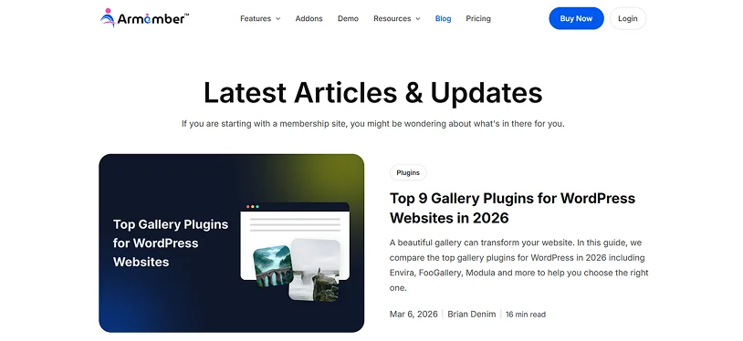 use your website or wordpress blog