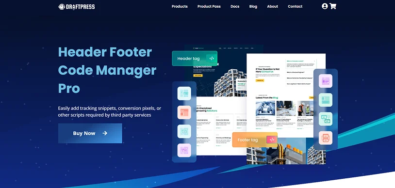 header footer code manager